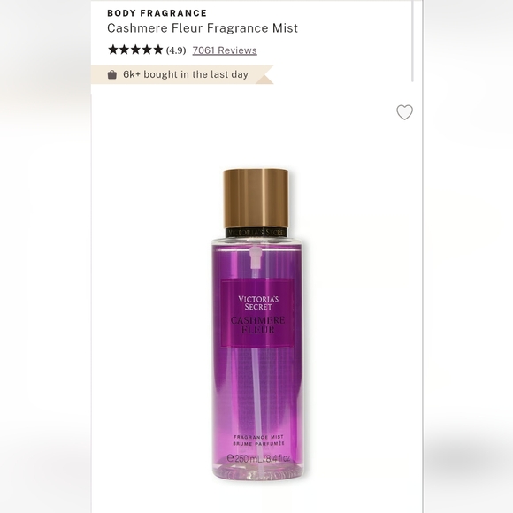 SOLD Victoria's secret Cashmere Fleur Fragrance NEW! - Picture 1 of 6